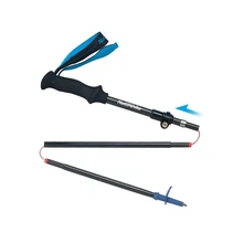 Naturehike Carbon Fiber 5 секций треккинговые палки 1 шт. Складная регулируемая Сверхлегкая ходьба палки для пешего туризма 115 см 135 см