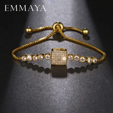 EMMAYA бренд высокого качества кубическая циркониевая подвеска Квадратный Белый Камень Модные браслеты ювелирные изделия для женщин