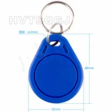 1000 шт/лот rfid бирка 13,56 МГц ISO14443A RFID 1 k S50 брелоки ic брелок DHL