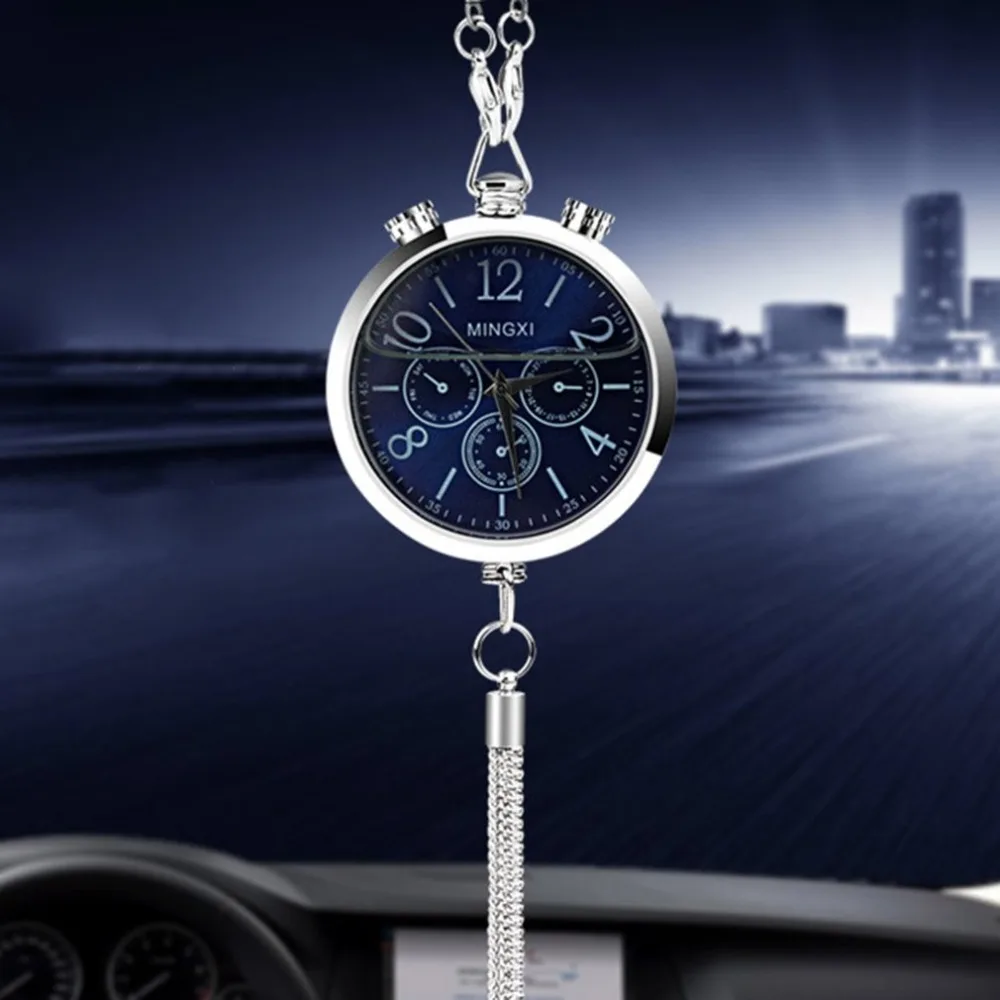 

New Clock Design Car Perfume Car Interior Mirror Pendant Car Air Humidifier Car Aromatherapy Humidifier Automobile Accessories