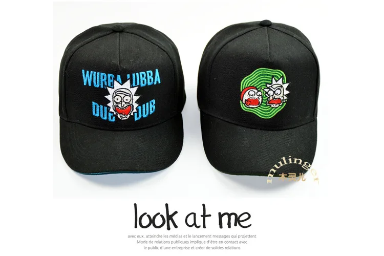 Унисекс Мода Рик и Морти бейсболка папа шляпа хип-хоп Регулируемый хлопок Snapback аниме любителей кепки для мужчин женщин