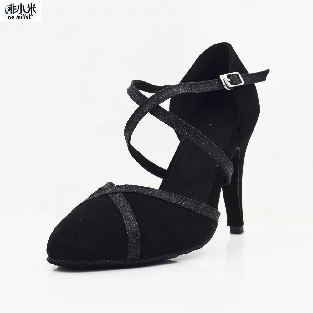 Zapatos de mujer Современная танцевальная обувь блестящие свадебные туфли из нубука для