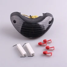 For SUZUKI SV650 1999 2000 2001 2002 2003 LED Rear Tail Brake Light Turn Signal Lamp Integrated Smoke
