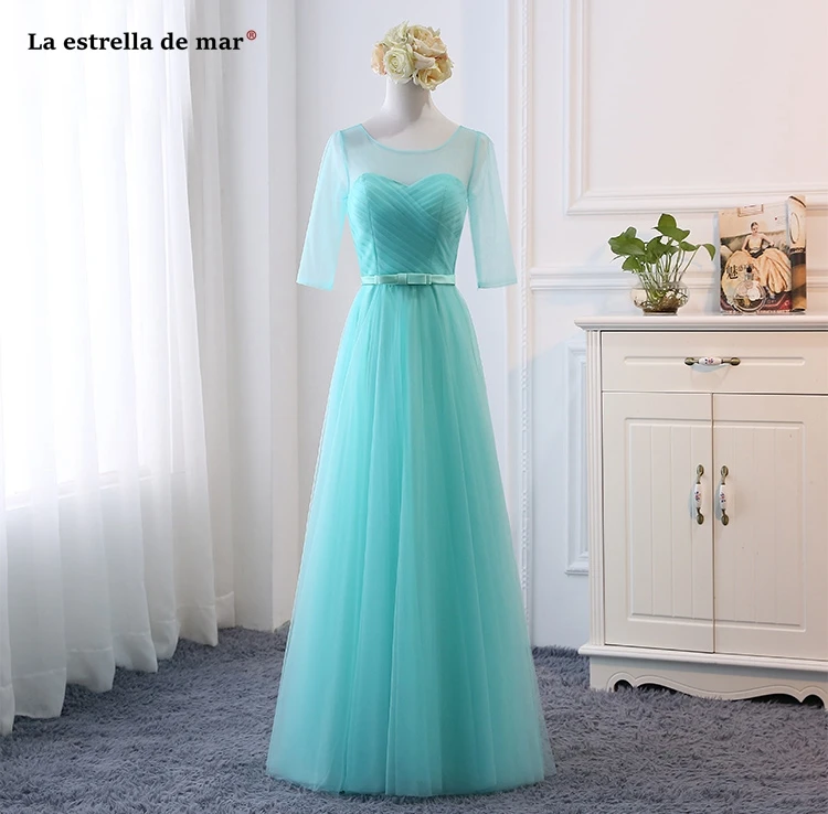 Vestidos para bodas elegantes largos, новинка, тюль, 4 стиля, небесно-голубой, lavend, платье подружки невесты, свадебное платье, настоящая фотография, gelinlik