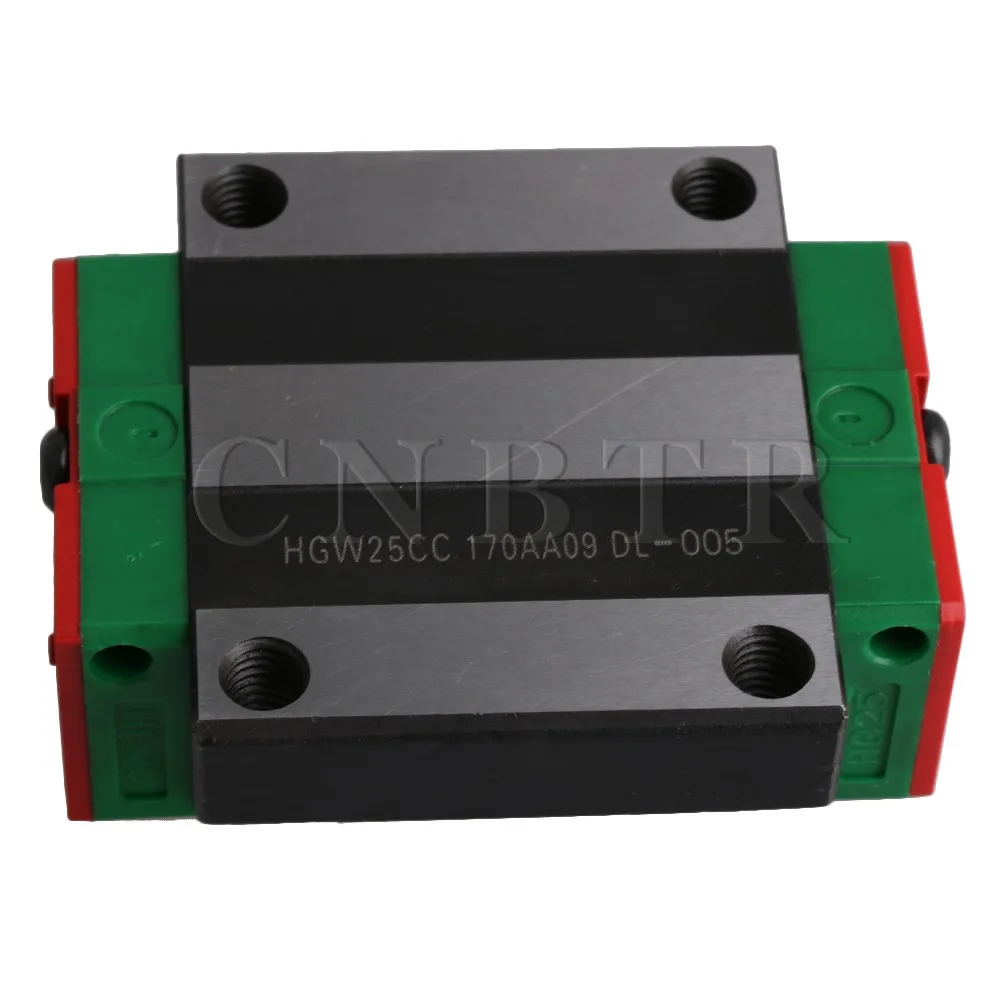 

CNBTR HGW25CC Bearing Steel Flange Type Linear Guide Rail Sliding Block Carriage Rail Block Slider for HR25 Linear Rail Guideway