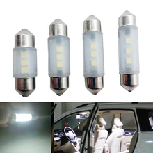 2 шт. автомобильный Стайлинг 31 мм 36 мм 39 мм 42 мм светодиодный Яркий автомобильный купольный светильник C5W Canbus без ошибок авто интерьерная лампа для чтения номерного знака
