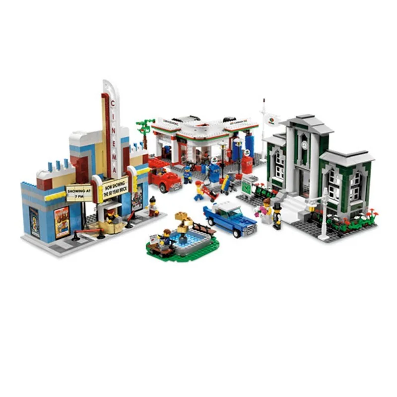 

Lepin City 02022 50th Anniversary Town 2080Pcs Building Blocks Bricks Toys For Children Compatible Legoing Citys 10184