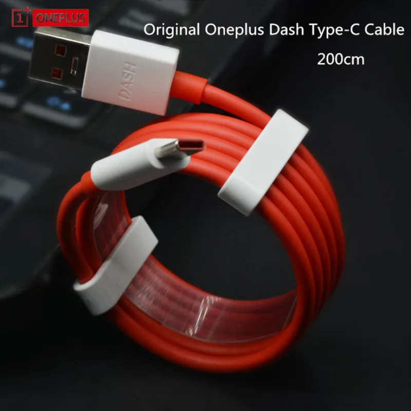 

Oneplus Dash Type-C Cable USB Type C Date Line Original Round Fast Quick Charge Cable 2M For One Plus 1+ 3 3T 5 5T 6 6T 7 Three