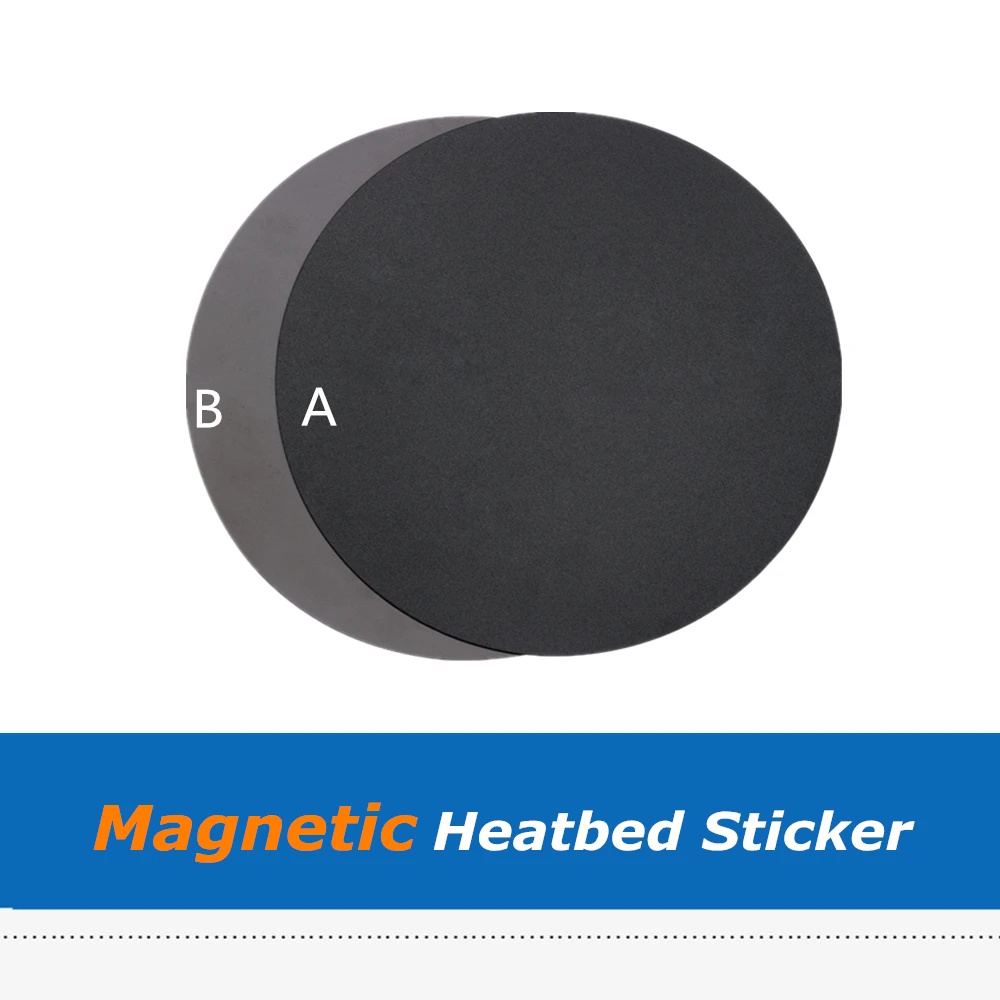 3D printer heat bed Round Magnetic Sticker Flex Plate A+B For PLA/ABS filament. 