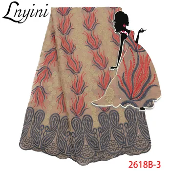 

Nigerian 100% Cotton Lace 2019 Latest High Quality Swiss Voile Lace in Switzerland Soft Cotton Fabric for Wedding Party L2618B-3