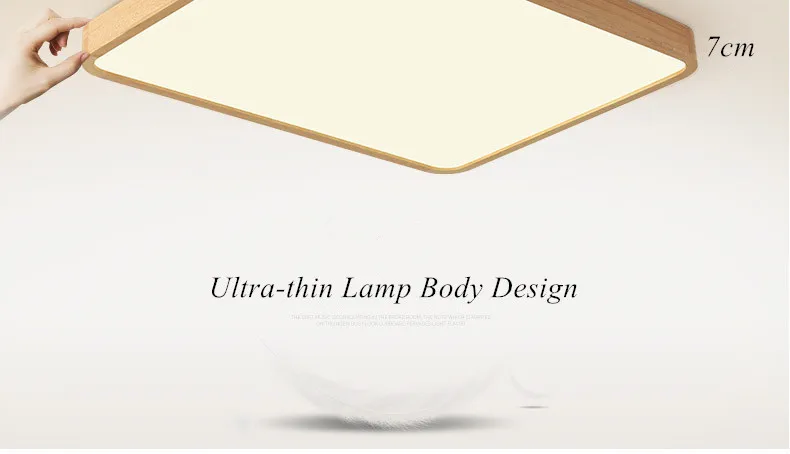 Wood Art Modern LED Ceiling Light Fixtures for Living Dining Room Bedroom Home Decoration Indoor Lighting Lampara Techo 3