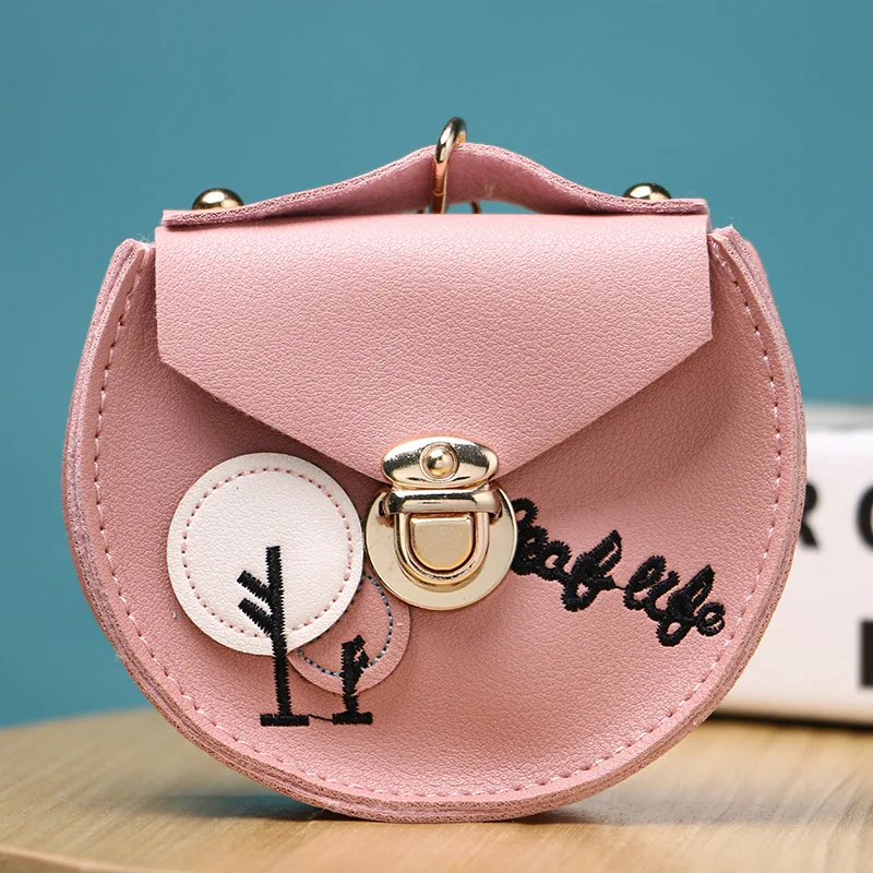 ETya Женский кошелек женский кожаный кошелек для монет на молнии вышитые женские модные кошельки мини-сумка держатель для карт маленькие кошельки для хранения - Цвет: pink