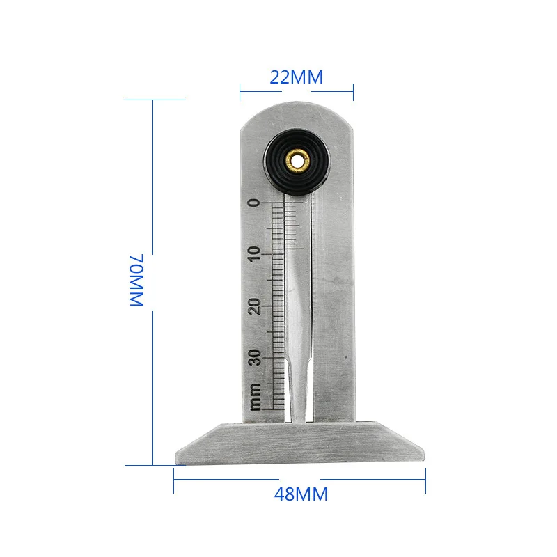 0-мм 30 мм нержавеющая сталь шиномонтажный шаблон Vernier Groove Depth Gauge измерительный инструмент шиномонтажный узор безопасная линейка