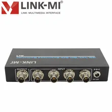 LINK-MI S401 коммутатор SDI 4x1 3g/HD/sd SDI бесшовный коммутатор SDI видеораспределитель BNC адаптер Усилитель передатчика сигнала