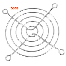 GTFS Горячая 5 x осевой 80 мм процессор вентилятор охлаждения гриль металлический провод палец охранники