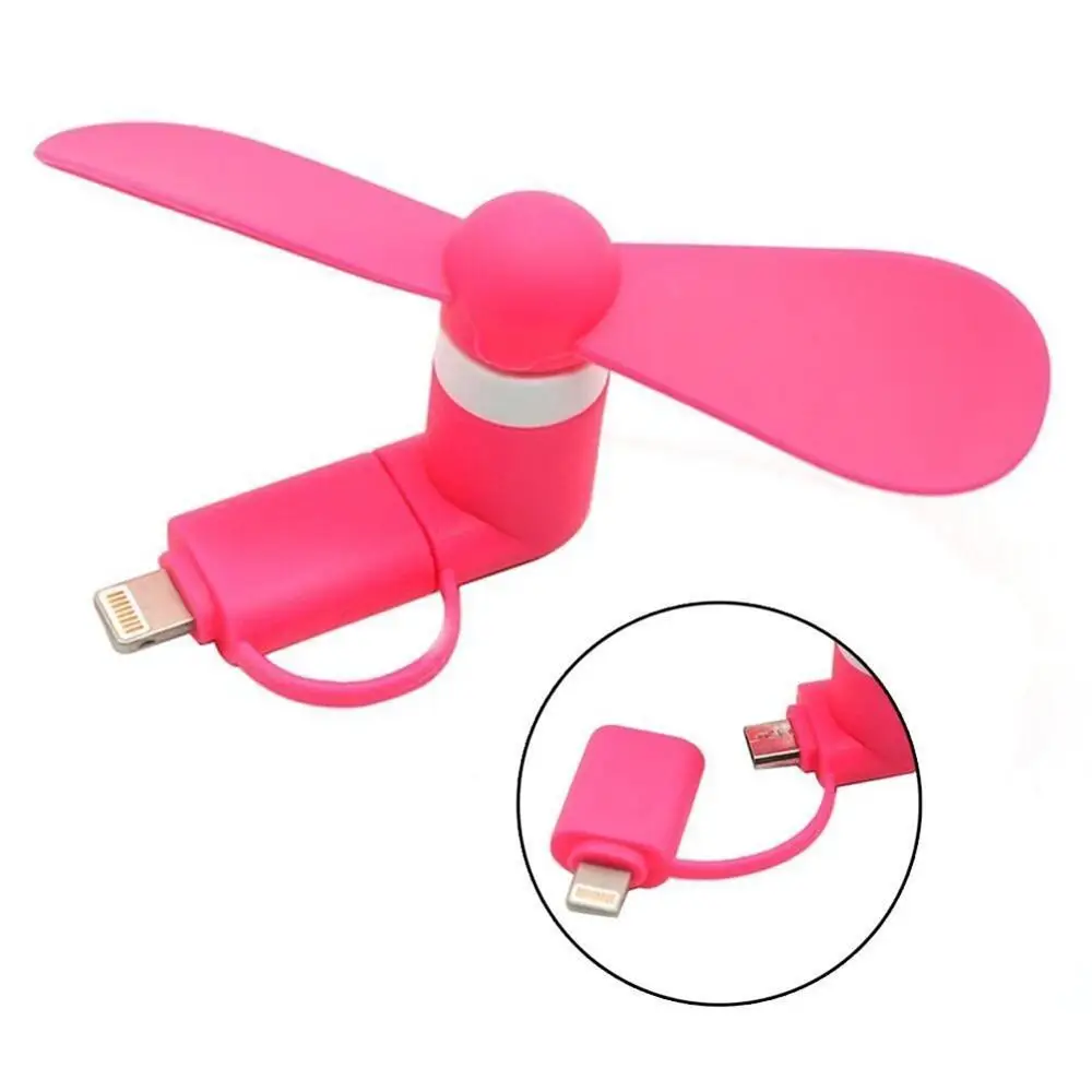 

USB Mini Cool Fans Mobile Phone 2 In 1 USB Gadget Air Cool Fan Summer USB Windmill Ventilador Fan for Samsung Android