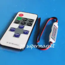 12 В RF беспроводной пульт дистанционного управления контроллер Диммер для мини светодиодный светильник полосы EVM