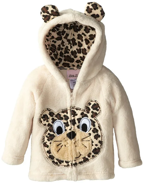 Осенне-зимние пальто для маленьких мальчиков и девочек от 0 до 5 лет куртки для младенцев мягкий коралловый бархат, теплая детская верхняя одежда с капюшоном детская одежда BC1180