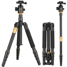 QZSD Q666 Pro Portable Tripod monopod Aluminium accesorios camara deportiva For SLR digital Traveling Load 5kg trepied photo