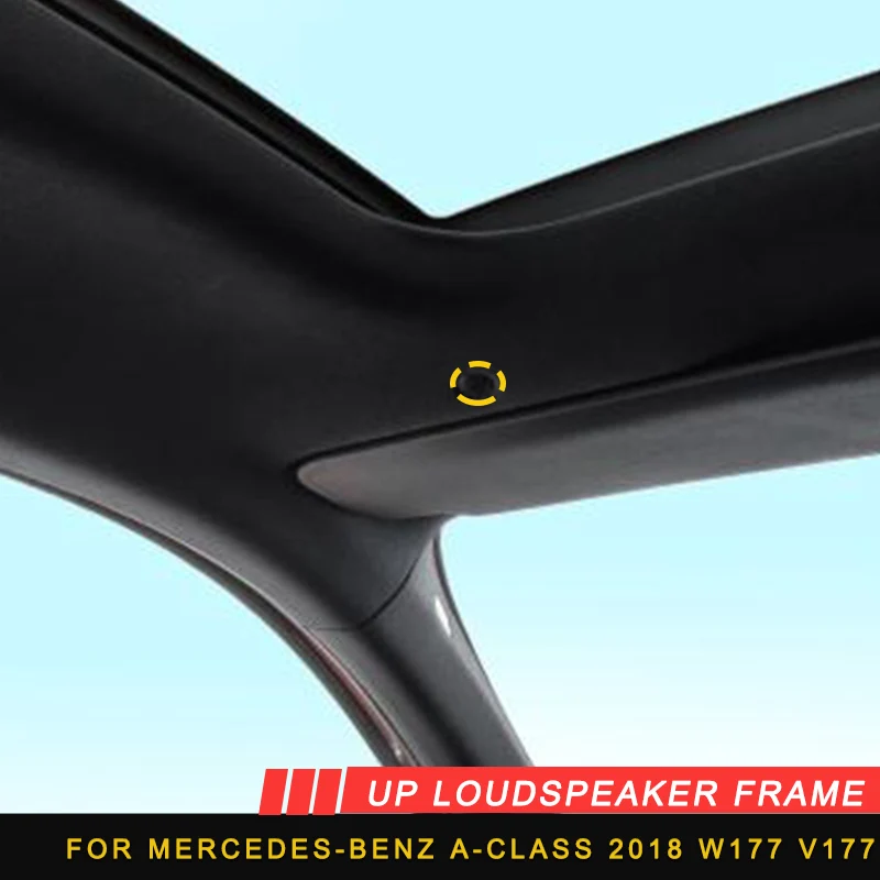 

For Mercedes-Benz A-Class 2018 W177 V177 Auto Car Up Loudspeaker Frame Trim Sticker Cover Accessories