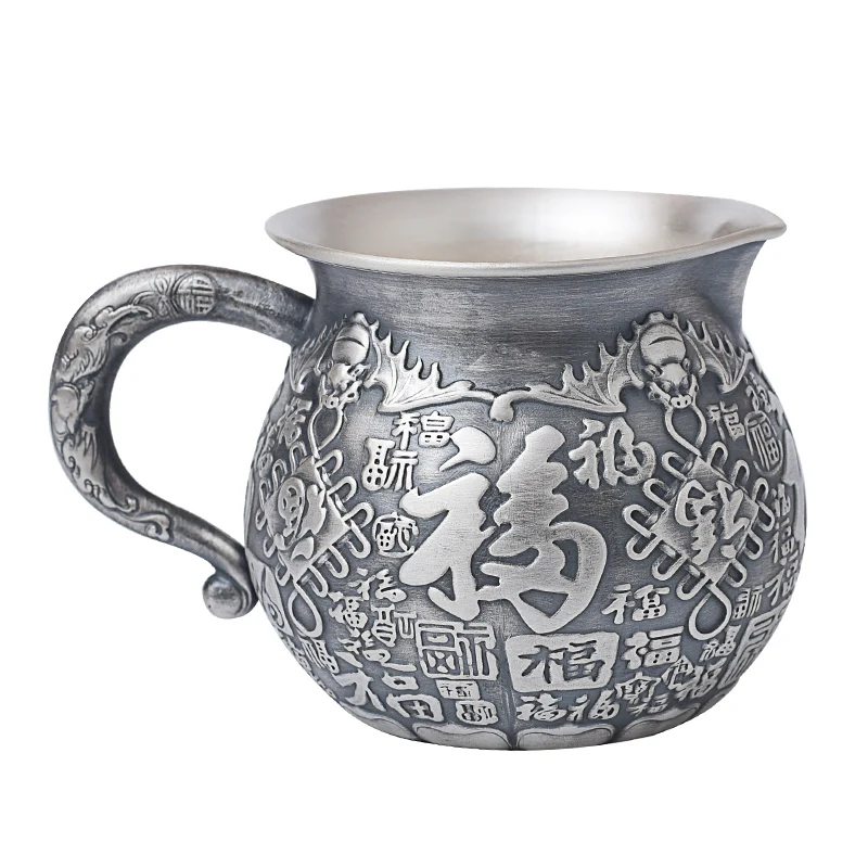 Чайный сервиз из чистого серебра Kungfu старую чашку Baifu Gongdao S999 серебряный чайный