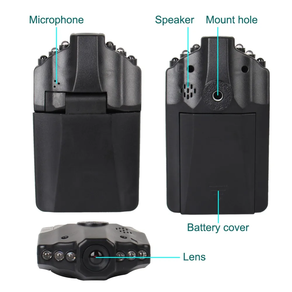 2019 Новый мини авторегистратор 270 градусов DVR камера Full HD 1080 P рекордео для