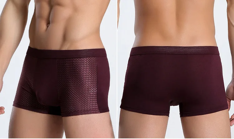 2019 New Underwear Men Boxers Mens Brand Sexy Mens Underwear U Convex boxer short soft Luxury Breathable Belt Shorts Modal