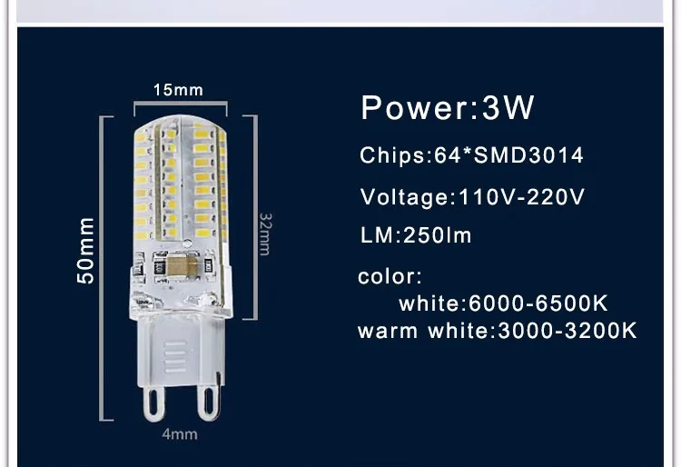 G9 Светодиодный лампа «Кукуруза» AC220V 3014 3 w 5 w Высокое качество светодиодный Кристалл силиконовая свеча заменить альтернатива галогенным лампам 20-40 W лампы Рождественская лампочка