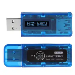 USB 3,0 OLED тестер QC3.0 ток Напряжение метр Ёмкость для Зарядное устройство Мощность банк