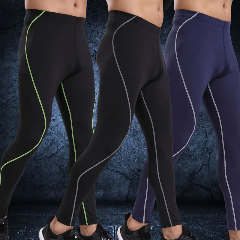 Juventus 2019 Solid Basketball Mens Quick Dry legging Tight Simple Gym-legging-men