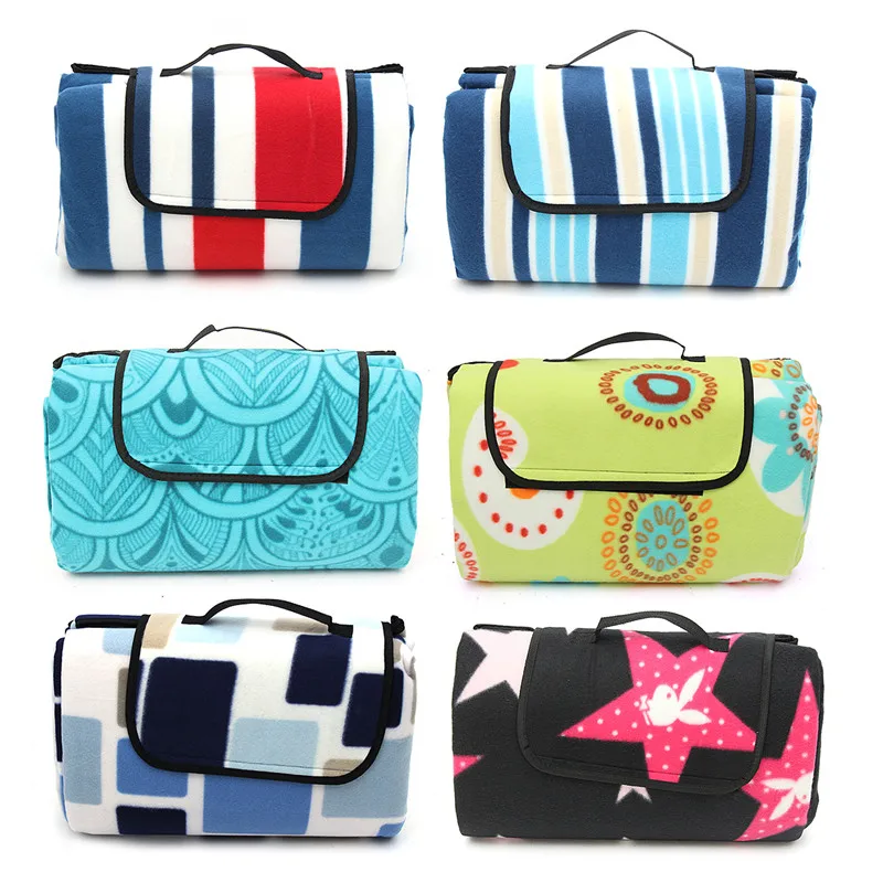 Tanie 200x200 CM wodoodporna składana mata piknikowa na świeżym powietrzu kemping plaża odporny na wilgoć koc przenośny CampingMat piesze wycieczki BeachPad