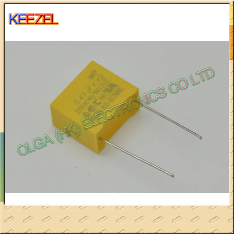 

Carli Carli X2 safety film capacitor 0.47uf=470nf=474 275v P=15 mm Accuracy: 20%