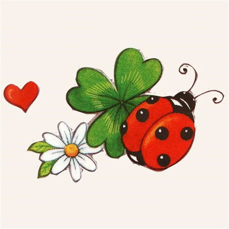 

T shirt heat transfer printing 50mm red ladybug pvc patch for clothes iron on transfer patches for clothing flower 3d stickers