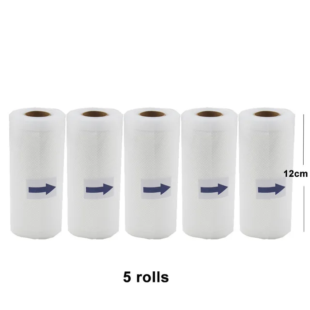 

5 Rolls/Lot Household Food Vacuum Packing Bag For Vacuum Sealer Vacuum Storage bags Food Fresh Long Keeping 12cm*500cm