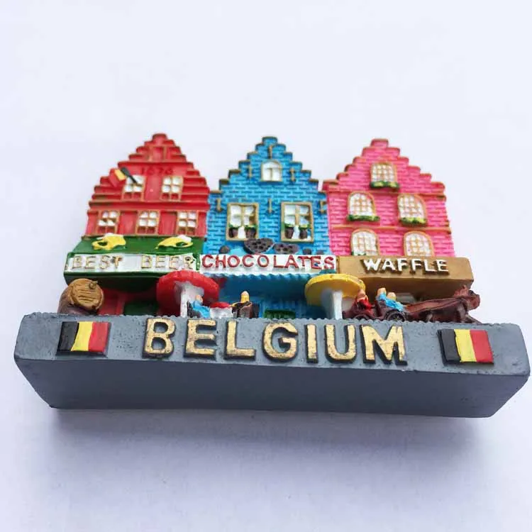 rainbow улица туристических сувениры в Европе Бельгия Стерео магнитный холодильник креативный сувенир специальное предложение