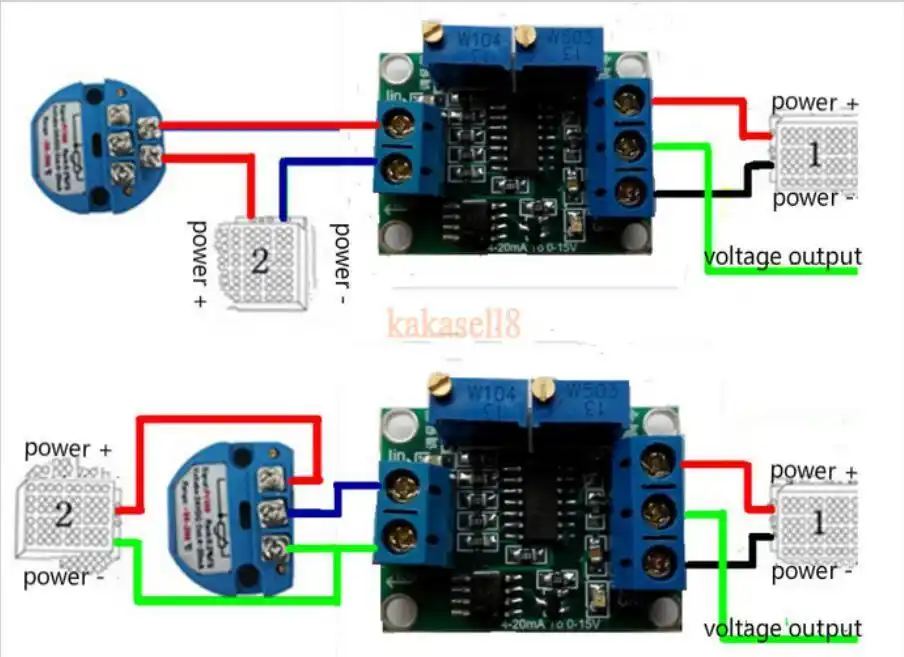 3x Signalwandler 0-10V Zu 4-20mA - Linearer Spannungs-Strom-Wandler