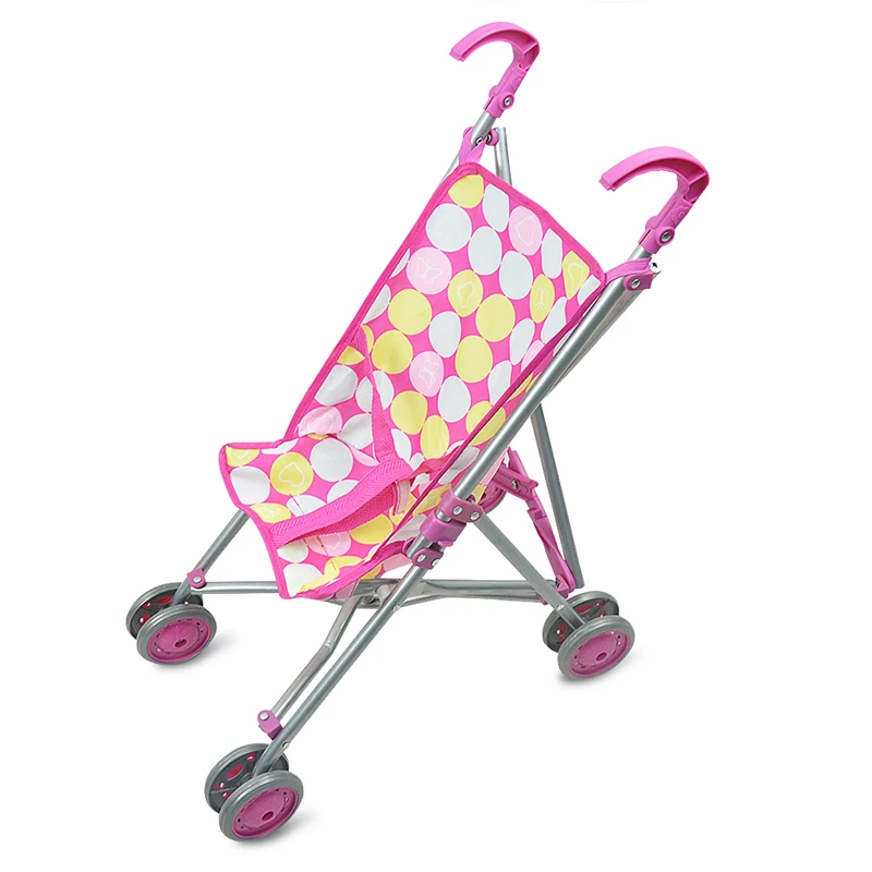 Brinquedos do Jogo do Bebê Carrinho de Criança Carrinho de Rodas Motrizes tipo Dobrável Carrinhos de Brinquedo de Aniversário Presente de Natal Infantil Rosa Carrinho 10 Brinquedos e hobbies