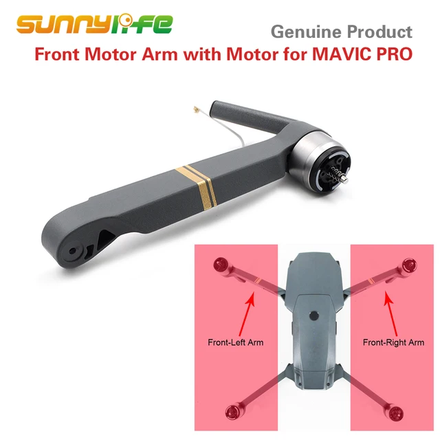 $29.99  Original Product Drone Repair Front Arm with Motor for DJI MAVIC PRO