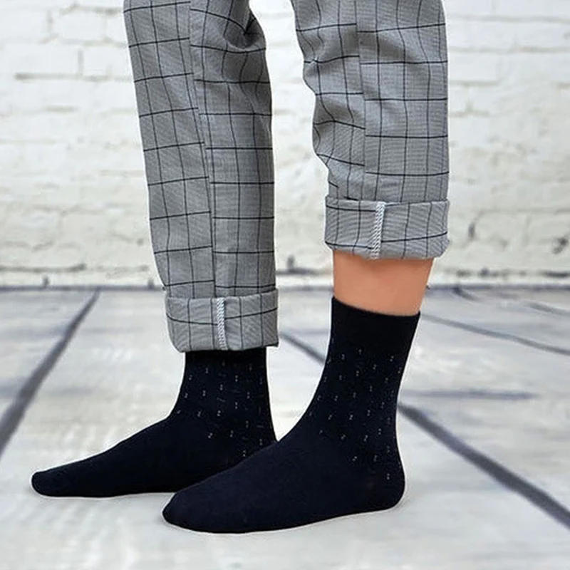 Лидер продаж 5 пар повседневное Удобная Эластичность для мужчин носки для мальчиков хлопок печати геометрия дышащий бизнес