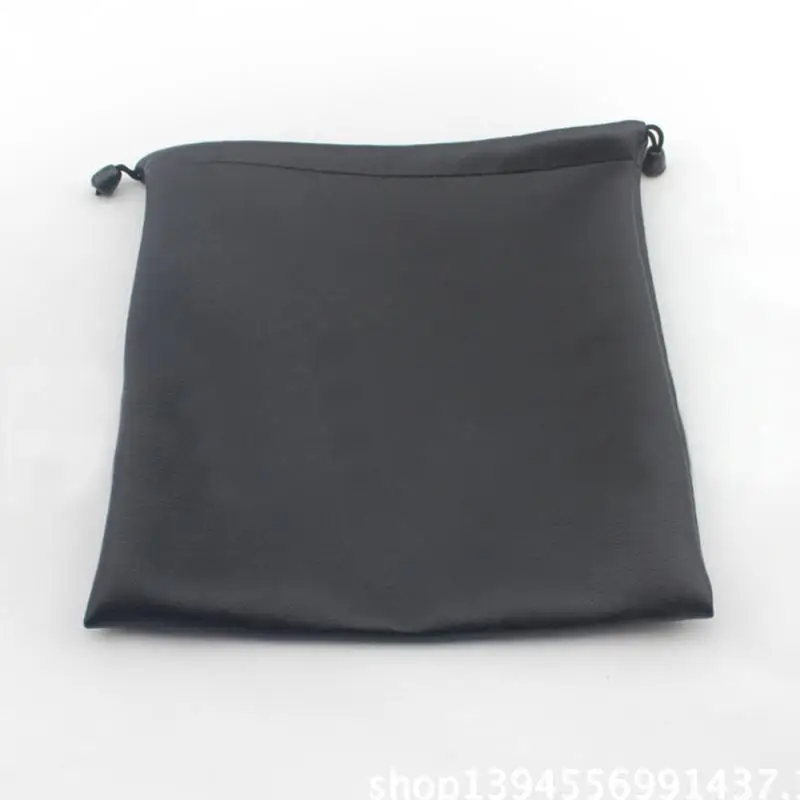 Black Dirt-resistant Artificial PU Leather Storage Bag Coin Headphones Cellphone Small Thing Protective Pouch Bag 220*200mm