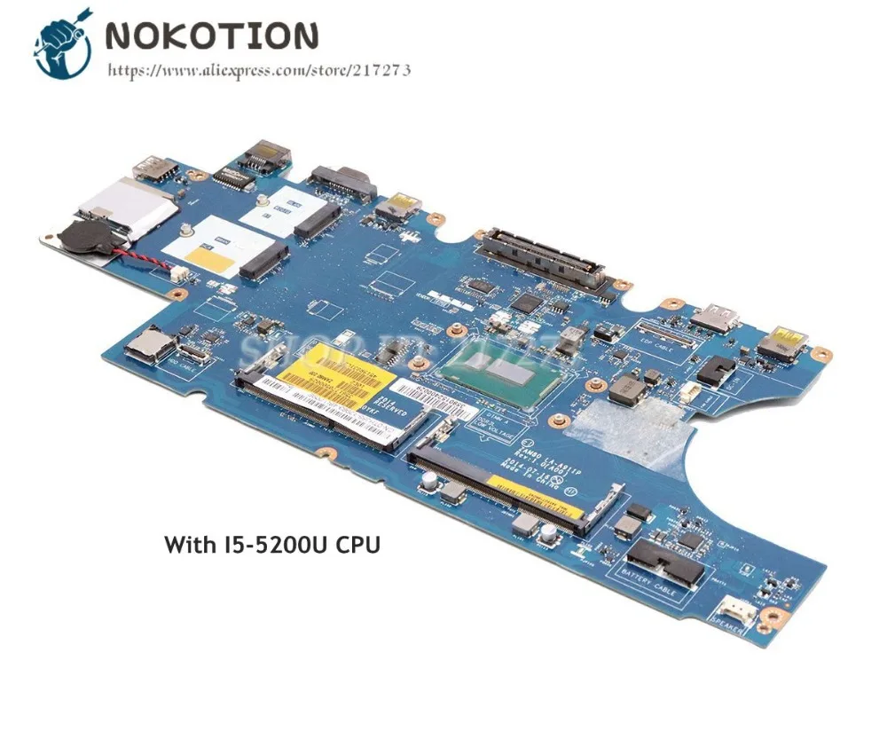 NOKOTION CN-0M5HV7 0M5HV7 ZAM80 LA-A911P اللوحة الرئيسية لديل خط العرض 15 E5550 اللوحة المحمول I5-5200U CPU DDR3L
