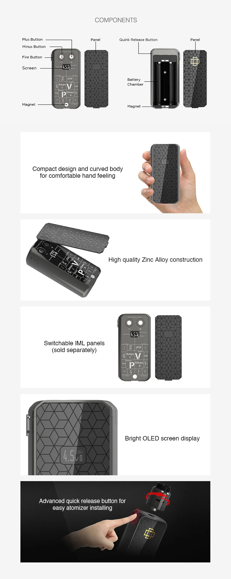 AUGVAPE Druga Foxy 150W VW Box MOD