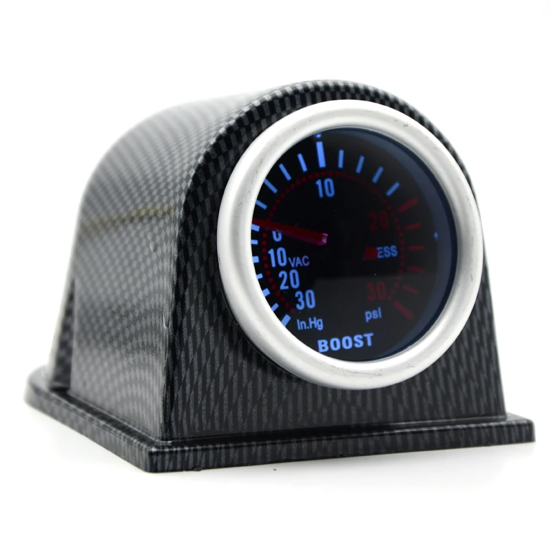 Универсальный 2 ''52 мм белый светодиод для автомобиля Turbo Boost Gauge Meter Pod Smoke New