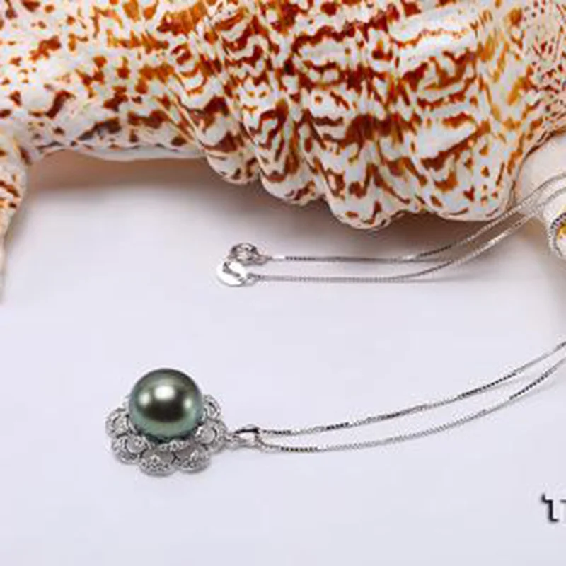 JYX Tahiti ожерелье морская вода цепь 14 К золото 12 мм Павлин Жемчуг очень круглый высококачественный таитийский жемчуг ожерелье s