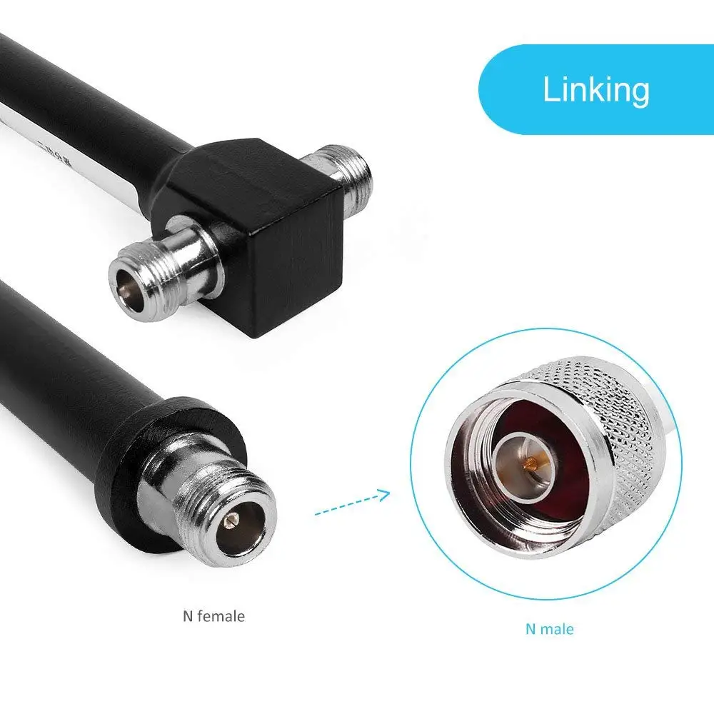 2-полосный разветвитель питания делитель от 1 до 2 для повторителя сигнала мобильного телефона, N гнездовой разъем 800-2500 МГц