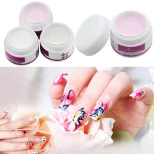 Sparkle Clear Transparent Color Acrylic Crystal Powder Nail Tips DIY Beauty Tool