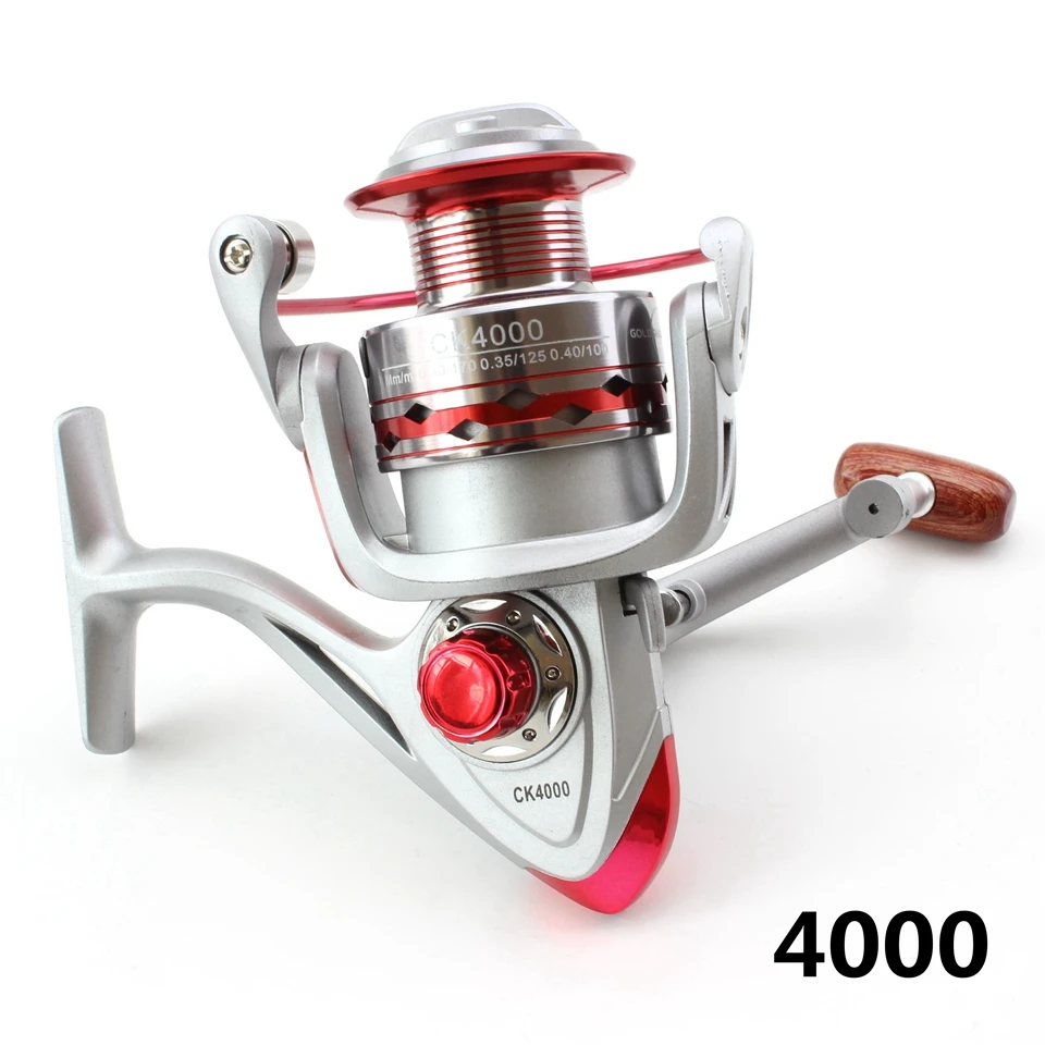 Carretel de Pesca Rolamentos de Esferas Nova Promoção! 12 Ck1000 7000 5.2: 1 Intercambiáveis Dobrável Handle Pesca Spinning Reel Fishing Reel 18 Carretilhas de pesca