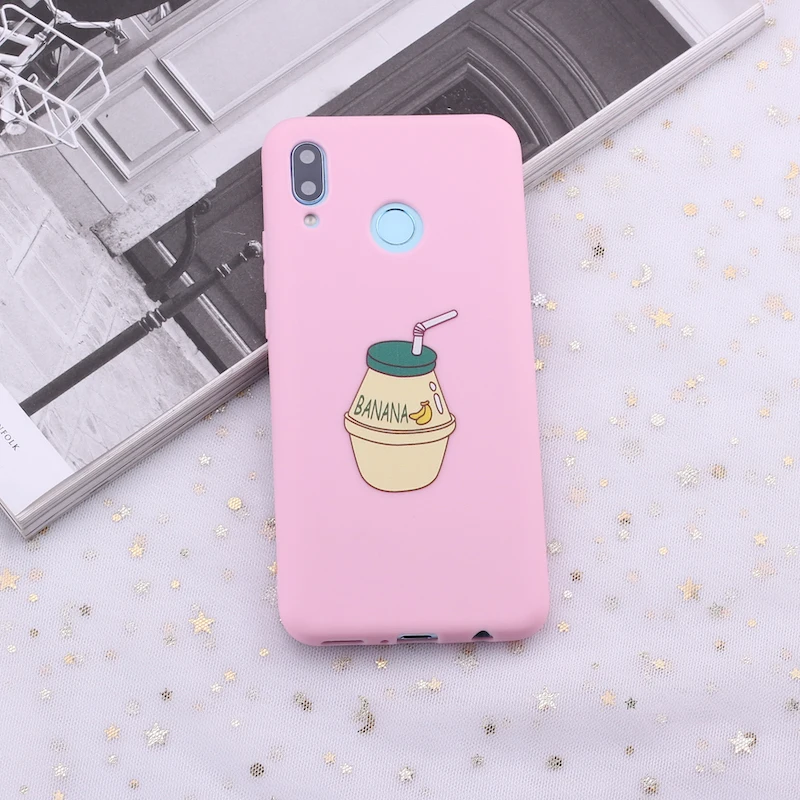 Для Samsung A41 S8 S9 S10 S10e S20 Plus Note 9 10 A7 A8 фруктовый сок молоко банан конфеты силиконовый