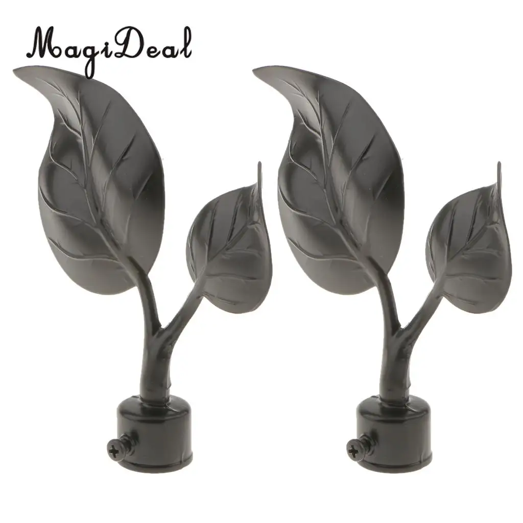 4pcs Window Curtain Rod End Drapery Rail Pole Head Cap fit 22mm Dia. Curtain Rods	
