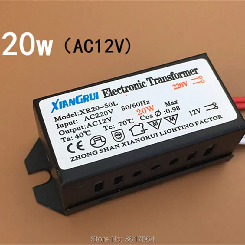 

220v turn AC12V crystal lamp drive power G4/G9 lamp beads / halogen lamp electronic transformer ballast
